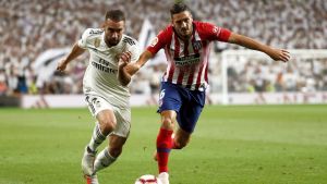Carvajal ironiza con el empate del Atlético en el Bernabéu
