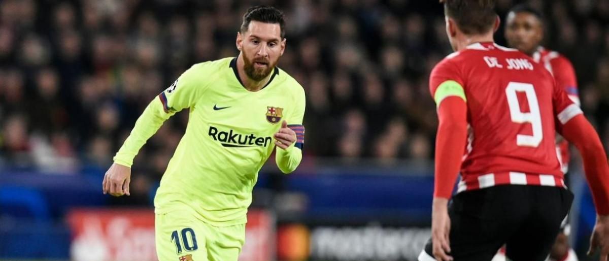 Messi lleva al Barcelona a triunfo sobre PSV en ‘Champions’