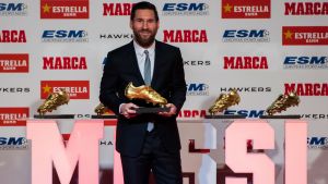 Messi recibe su 5ta Bota de Oro a máximo goleador en Europa