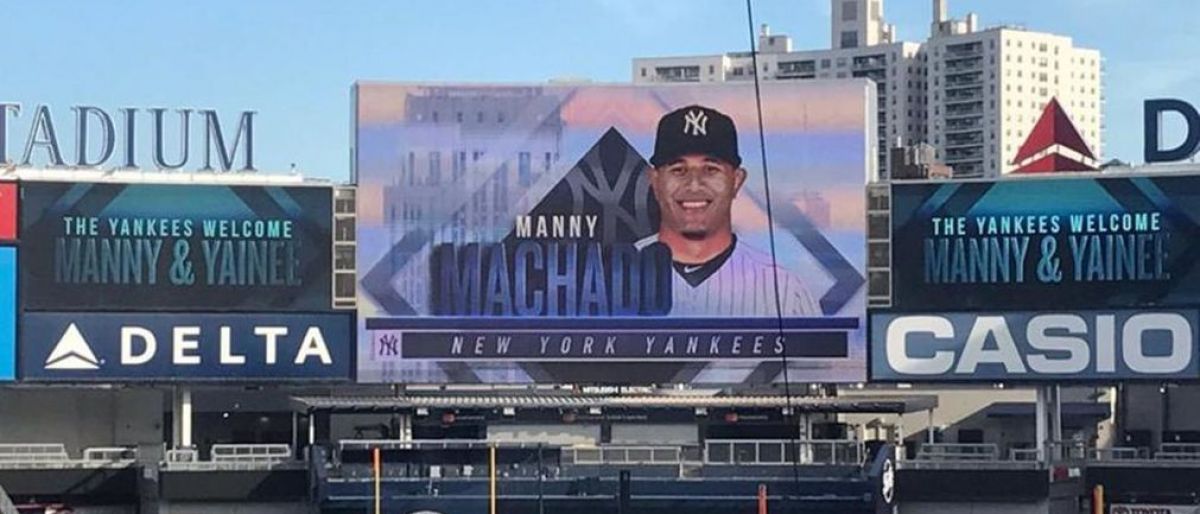 Manny Machado se reunió con los Yankees en el Yankee Stadium el miércoles 1